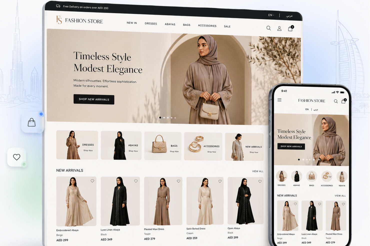 best online store creation services in UAE for ecommerce businesses